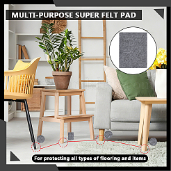 Tela no tejida de fieltro rectangular&nbsp;DIY-WH0899-898A