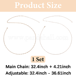 Chaîne de ceinture en alliage&nbsp;AJEW-WH20059-41G