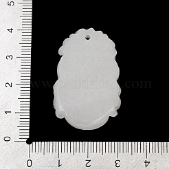 Natürliche weiße Jade geschnitzte Anhänger&nbsp;G-S384-01C