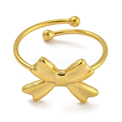 Bague réglable en acier inoxydable 304 pour femme&nbsp;RJEW-U015-12G