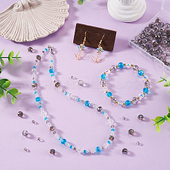 120 pièces 4 styles de perles de verre galvanoplastie&nbsp;EGLA-TADJ0001-13B
