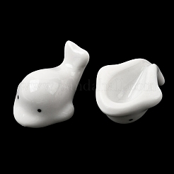 Decoraciones de exhibición de porcelana de delfines&nbsp;DJEW-G048-02A-01