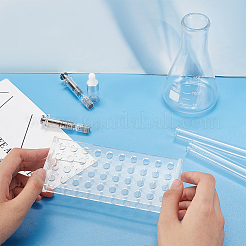 Support pour tubes à essai de laboratoire en acrylique&nbsp;AJEW-WH0010-73B