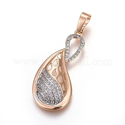 Messing micro pave Zirkonia Schmucksets&nbsp;SJEW-F189-03KCG