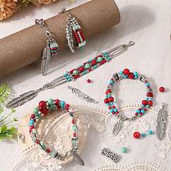 DIY-Set zur Herstellung von Armbändern aus ethnischen Edelsteinen&nbsp;DIY-SC0020-96
