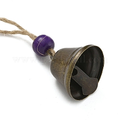Ornements suspendus en forme de cloche en fer&nbsp;HJEW-JM02417