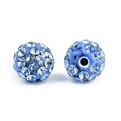 Polymer Ton Strass Perlen&nbsp;RB-H284-6MM-Half-2