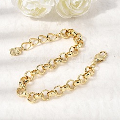 Rolo-Armbänder aus Messing für Damen&nbsp;BJEW-L718-01G