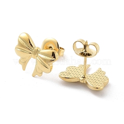 Orecchini a bottone in acciaio inossidabile 304 placcati ioni (ip)&nbsp;EJEW-P258-17G