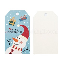 Cartes d'affichage de cordon de papier kraft de thème de noël rectangle&nbsp;CDIS-K003-02F