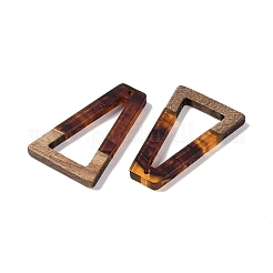 Pendentifs en résine & en bois&nbsp;WOOD-F015-10G