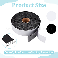 2 Rolle 2 Farben selbstklebendes Polyestergewebe&nbsp;DIY-BC0014-40