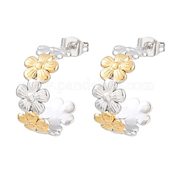 Boucles d'oreilles à tige en acier inoxydable 304 pour femmes&nbsp;SA-CBA45D5-25GP