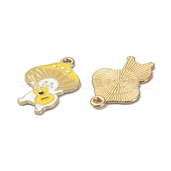 20 pièces 5 pendentifs en émail d'alliage de thème d'automne de style&nbsp;ENAM-FS0001-54