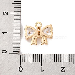 Breloques en laiton zircon cubique transparent&nbsp;KK-C076-16G