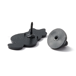 Teschio con spilla smaltata di gatto&nbsp;ENAM-K053-53