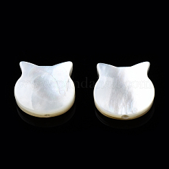 Natürliche schwarze Lippenmuschel & weiße Muschelperlen&nbsp;SSHEL-N034-124B