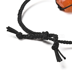 Makramee-Beutel mit geflochtenen Perlenarmbändern aus natürlichen gemischten Edelsteinen&nbsp;BJEW-JB06616