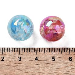 Placcatura uv perline acriliche iridescenti arcobaleno&nbsp;OACR-O008-02B