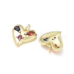 Pendentifs en laiton avec zircon cubique micro pavé&nbsp;KK-K428-05A-G
