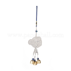 Lampwork fait à la main échines à vent mauvais œil&nbsp;HJEW-C001-09