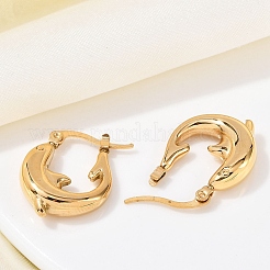 Orecchini a cerchio in acciaio inossidabile 304 per donna&nbsp;EJEW-B114-01G