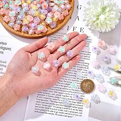 210pcs 6 Farben transparente Acrylperlen&nbsp;TACR-SZ0001-18