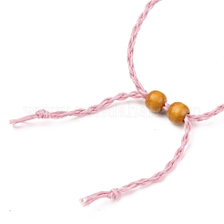 Creazione di collana con sacchetto in macramè con cordino cerato intrecciato regolabile&nbsp;NJEW-I243-A04
