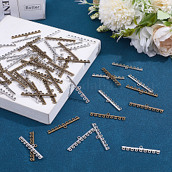 60 pièce de maillons de lustre en alliage de style tibétain&nbsp;FIND-ME0004-06