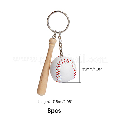 Porte-clés en similicuir&nbsp;KEYC-WH0017-17