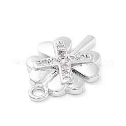 Pendentifs en laiton zircon cubique transparent&nbsp;LS-ZIRC-I067-01A