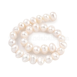 Fili di perle di perle d'acqua dolce coltivate naturali&nbsp;PEAR-C003-12H-X
