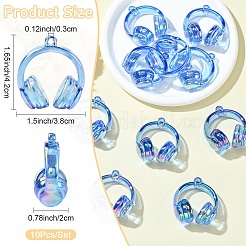 Colgantes de acrílico transparente chapado uv&nbsp;TACR-FZC0002-001E