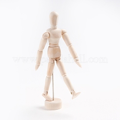 Marionnette en bois vierge inachevée&nbsp;DIY-WH0163-92B