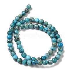 Gefärbt natürlichen weißen Jade Perlen Stränge&nbsp;G-M402-C02-02