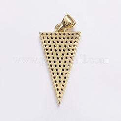 Pendentifs avec zircon cubiques à micro-pavés en laiton&nbsp;ZIRC-G125-57G