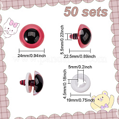 Augen aus Harzpuppenhandwerk&nbsp;DIY-GO0001-44A