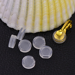 Coussinets en plastique de confort pour clip sur boucles d'oreilles&nbsp;X-KY-P007-A01
