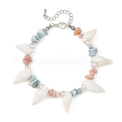 Braccialetti boho da donna con conchiglie naturali&nbsp;BJEW-JB14506