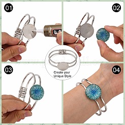 Accessoire de bricolage de bracelet en laiton&nbsp;X-BJEW-K156-01P