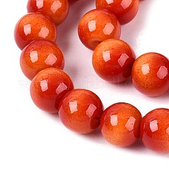 Stränge aus Imitations-Tigeraugen-Glasperlen&nbsp;GLAA-Q106-03A-B05