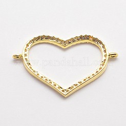 Cz Messing Micro Pave Zirkonia Verbinder&nbsp;ZIRC-L002-28G