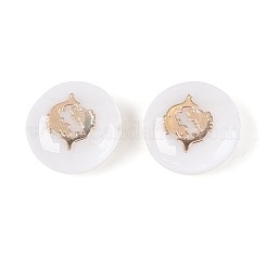 Natürlichen Süßwasser-Muschelperlen&nbsp;SHEL-N037-02C-G