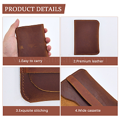Tarjeteros de piel de vaca&nbsp;AJEW-WH20020-445A