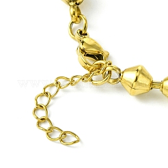 Ionenplattierung (IP) 304 Edelstahl Doppelkegel Gliederkette Armbänder für Frauen&nbsp;BJEW-C066-03G