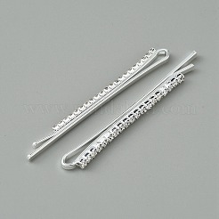 Haarnadeln aus Metall mit Strassen&nbsp;FIND-WH0152-33S