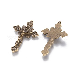 Pendentifs en alliage de style tibétain&nbsp;TIBEP-3035-AB-NR
