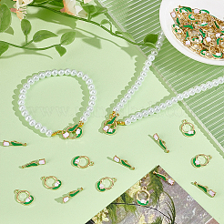 40 pendentif tulipe en alliage émaillé&nbsp;FIND-PH0021-39