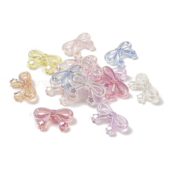 Nœud papillon avec étoile placage UV perles acryliques irisées arc-en-ciel lumineuses&nbsp;LACR-R001-05A