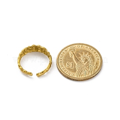 Anelli polsini aperti in acciaio inossidabile 304 per donna&nbsp;RJEW-M019-34G